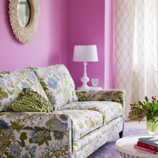Floral prints and bold colours | Traditional living rooms - 10 of the best | Traditional living rooms | Living room ideas | GALLERY | Housetohome