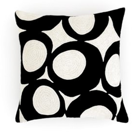 Oval crewel work retro cushion from Next
