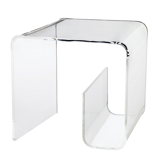 Acrylic square table with magazine rack from Muji | Side tables | PHOTO GALLERY | Livingetc | Housetohome