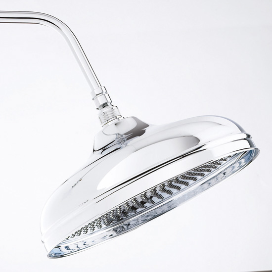Classic 12-inch showerhead from Fired Earth Showerheads | Bathrooms | Showers | PHOTO GALLERY | Housetohome.co.uk