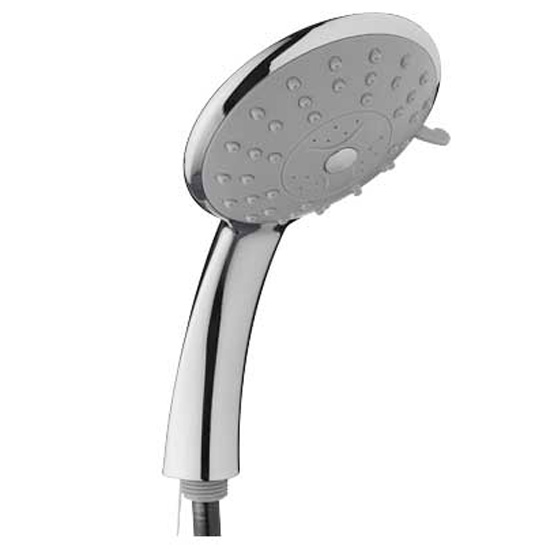 Chrome finish five mode flat showerhead from Homebase Showerheads | Bathrooms | Showers | PHOTO GALLERY | Housetohome.co.uk