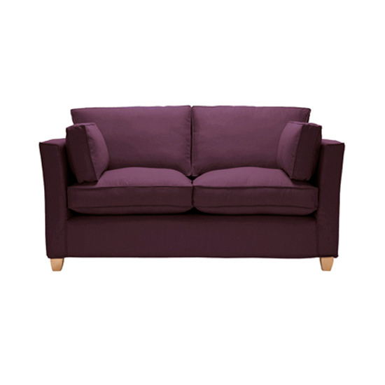 Plush purple sofa | Small sofas | Living room furniture | Living room designs | PHOTO GALLERY | Housetohome