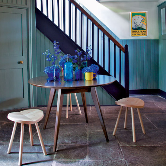 Blue hallway dining room | Best dining rooms of 2010 | Dining room ideas | PHOTO GALLERY