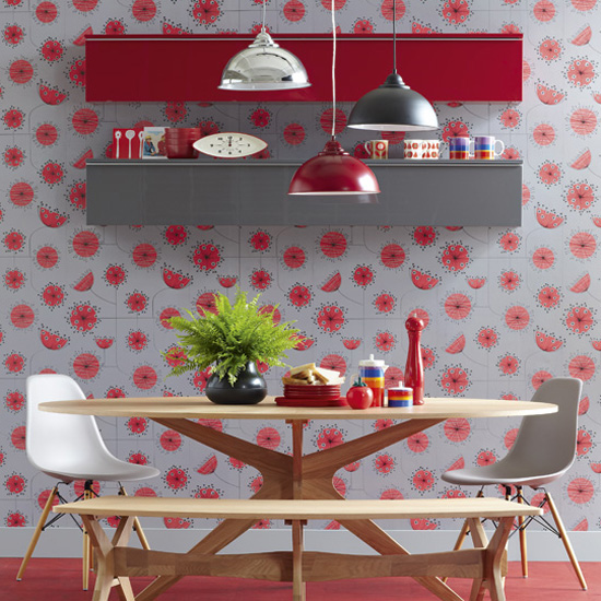 Red retro dining room | Best dining rooms of 2010 | Dining room ideas | PHOTO GALLERY