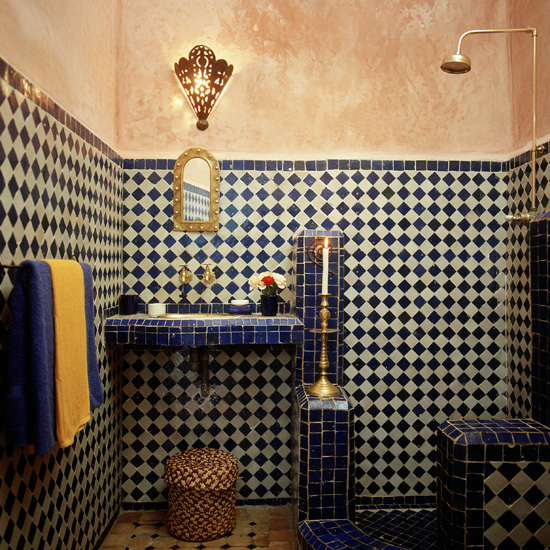 Blue Moroccan Bedroom