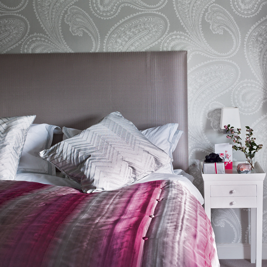 Pink and grey bedroom | Bedroom designs | Bedlinen | housetohome.co.uk