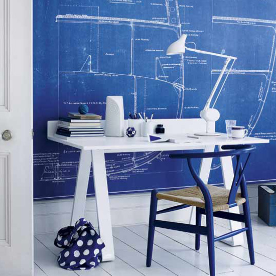 Home office with feature wall | Best home office 2010 | Home-office | PHOTO GALLERY