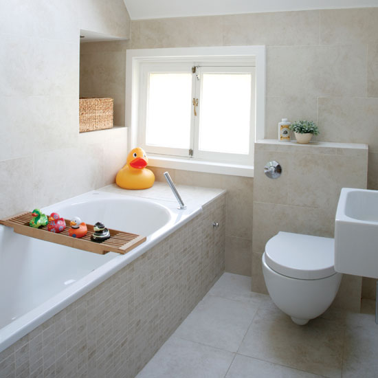 Small neutral bathroom Small beige bathroom | Small bathroom design ideas | Bathroom decorating ideas | Bathroom storage | PHOTO GALLERY | Housetohome