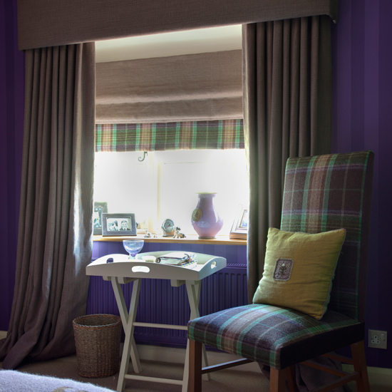 Classic purple bedroom | Bedroom designs | Bedroom chairs | Image | Housetohome
