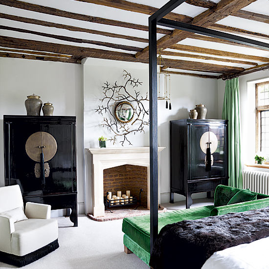 Chinese-inspired bedroom