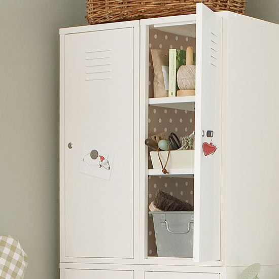 Oilcloth-lined cupboards | Boot room storage ideas | Boot room | Hallway storage ideas | Storage solutions | PHOTO GALLERY | Housetohome