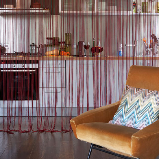 Open-plan kitchen curtain | Room dividers | Open-plan spaces | Layout design | Layout | Storage | PHOTO GALLERY | Housetohome