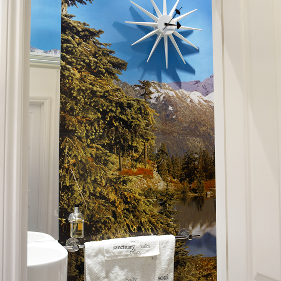 Photographic wallpaper | Bathroom wallpaper | bathroom decorating ideas| bathroom | decorating ideas | PHOTO GALLERY | housetohome