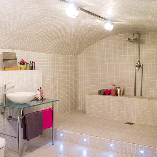 Basement wetrooms Spacious neutral bathroom