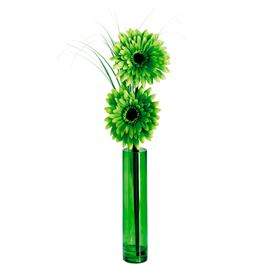 Green flowers glass vase | Glass vases | Home accessories | PHOTO GALLERY | Housetohome