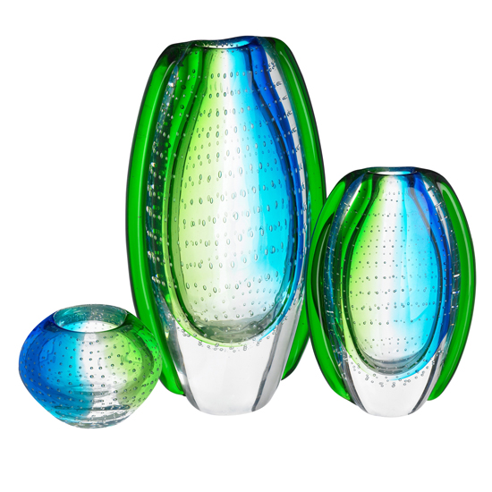 Blue and green art vases | Glass vases | Home accessories | PHOTO GALLERY | Housetohome