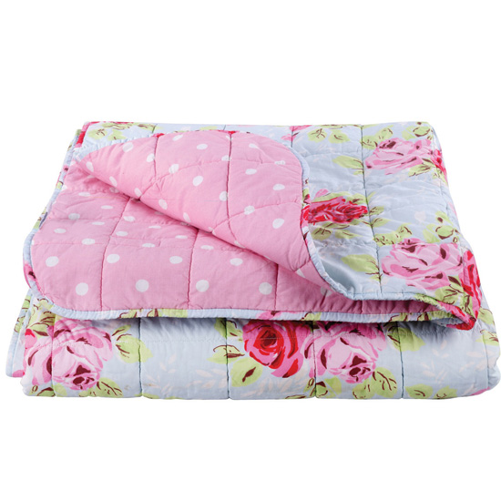 Rose Print Bedspread from Cath Kidston | Vintage bedroom accessories | Vintage decorating | Vintage Bedrooms | PHOTO GALLERY
