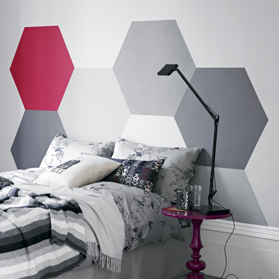 Painted headboard | Modern bedrooms | PHOTO GALLERY