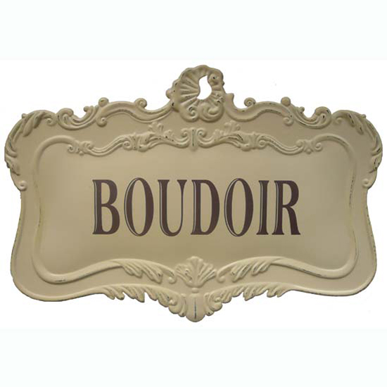 Vintage Boudoir sign from Tiger Tiger