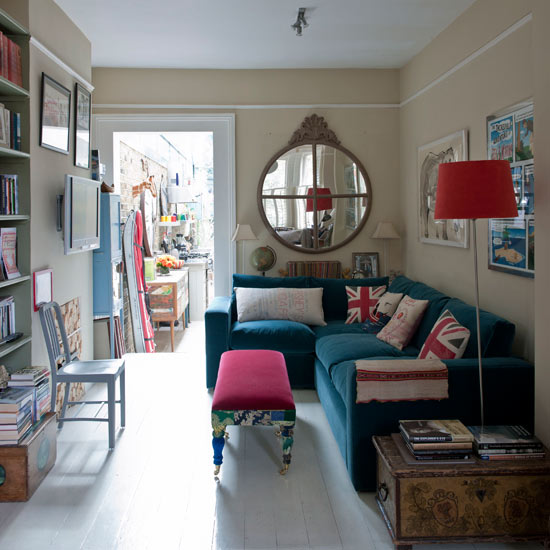 Patriotic living room | Open-plan living room | housetohome.co.uk