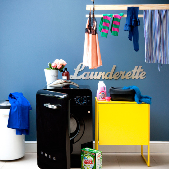 50s-style laundry room