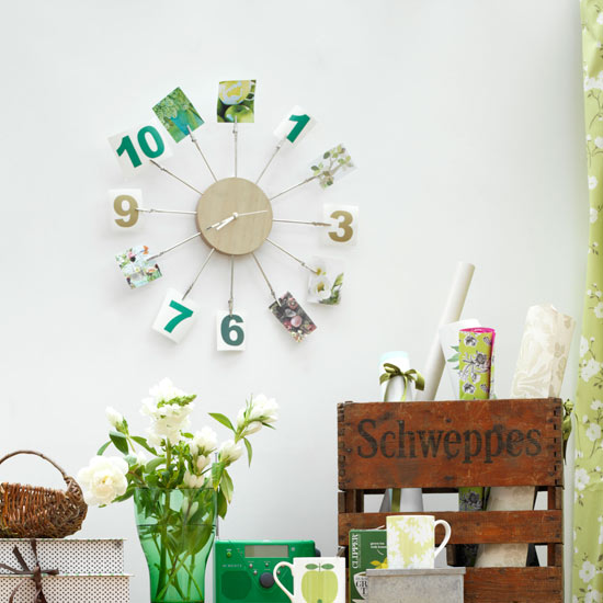 Design your own wall clock | Home office storage | Home office organising | 10 steps to an organised home office | Home office | PHOTO GALLERY | Country Homes & Interiors | Housetohome