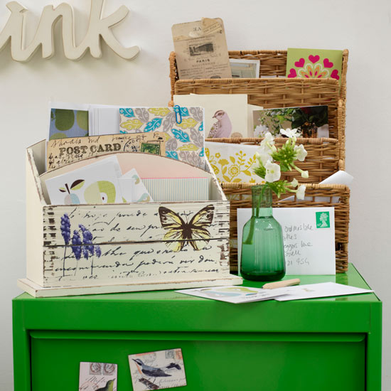 Store away cards | Home office storage | Home office organising | 10 steps to an organised home office | Home office | PHOTO GALLERY | Country Homes & Interiors | Housetohome