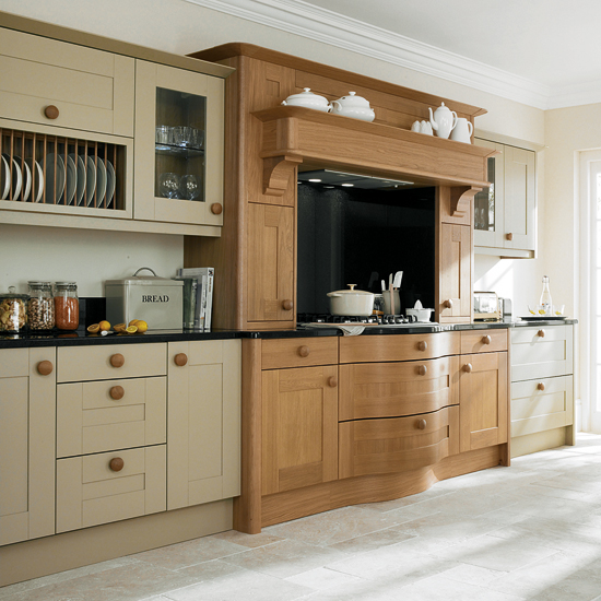 Painted and natural oak kitchen | mixed finish kitchens | kitchen ideas | kitchens | kitchen decorating | kitchen decorating ideas | housetohome