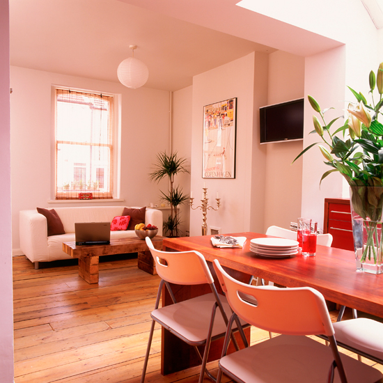 Dining room | Open-plan batchelor house | House tour | Ideal Home | PHOTO GALLERY
