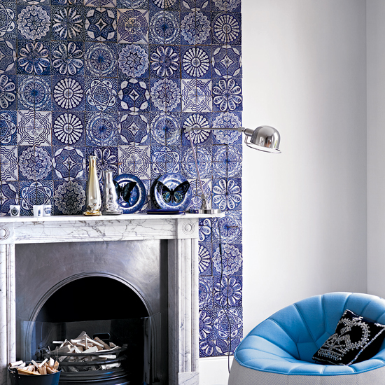 Tile a chimney breast Tile a chimney breast | Modern living room design ideas | Living room ideas | PHOTO GALLERY