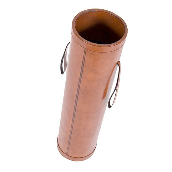 Leather umbrella stand by Ginger Rose Leather umbrella stand by Ginger Rose | umbrella stands | best umbrella stands | hallway storage ideas | hallway storage | housetohome
