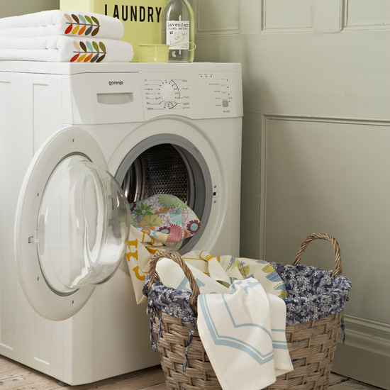 Utility room washing corner