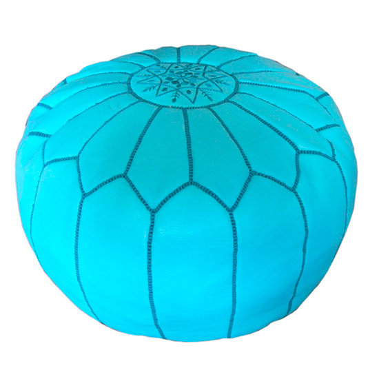Leather pouffe from Kazzbar Leather pouffe | colourful conservatory buys | conservatory ideas | PHOTO GALLERY | Housetohome