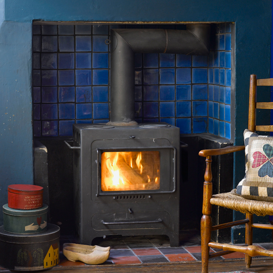 Shaker-style mantelpiece display | Cosy fireplace ideas - 10 of the best | How to create a cosy fireplace | Fireplace design