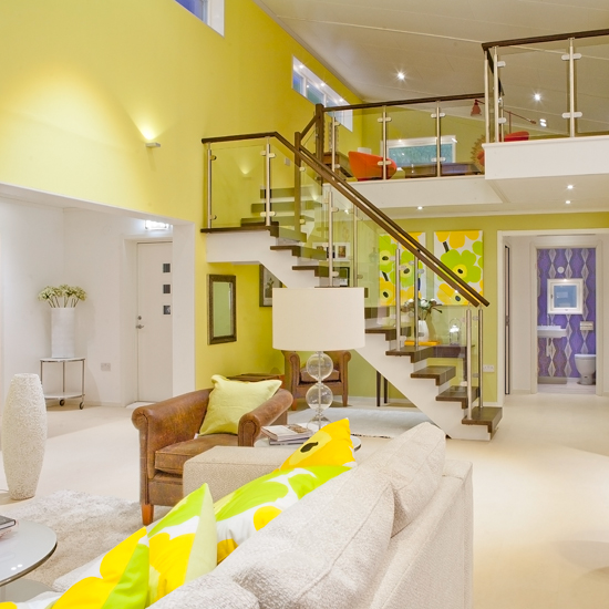 Bright open-plan living room | Eco-friendly Scandinavian house tour | Ideal Home Show 2011 | Decorating with colour | PHOTO GALLERY | Housetohome