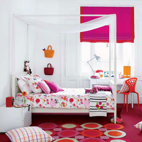 Pink and orange girl's room | Adding colour to a children's room | Decorating with colour | PHOTO GALLERY | Housetohome