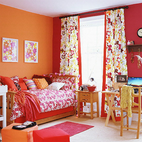 Orange and red bedroom | Adding colour to a children's room | Decorating with colour | PHOTO GALLERY | Housetohome