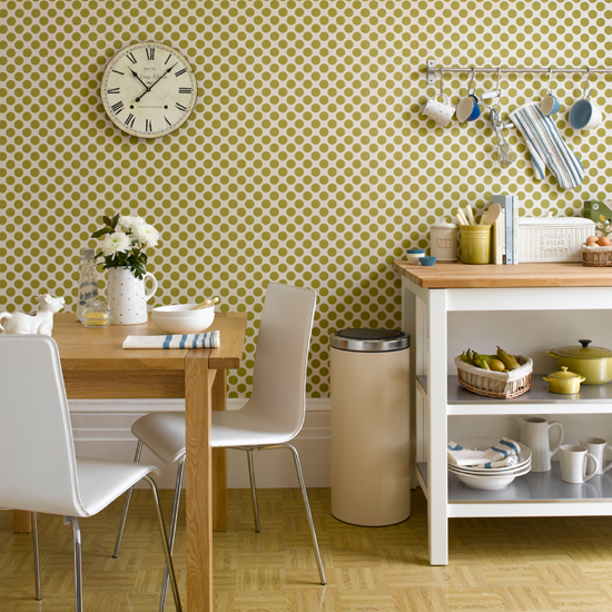 Geometric kitchen wallpaper | Kitchen wallpaper ideas | Kitchen wallpaper | PHOTO GALLERY