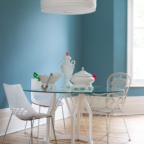 Pale blue dining room Pale blue dining room | Adding colour to a dining room | Decorating with colour | PHOTO GALLERY | Housetohome