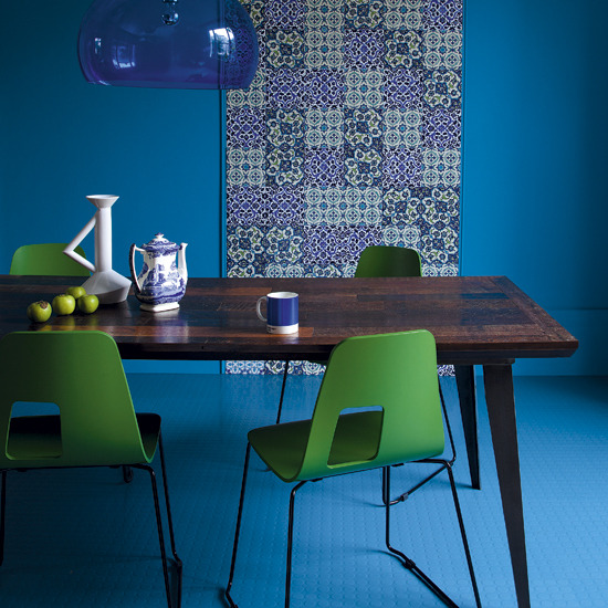 Blue and green dining room Blue and green dining room | Adding colour to a dining room | Decorating with colour | PHOTO GALLERY | Housetohome