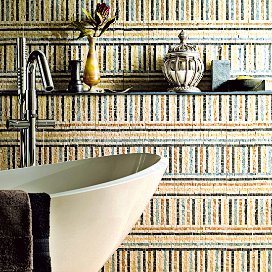 Add rustic charm with mosaic tiles Rustic mosaic tiles | 10 new looks for country bathrooms | Bathroom design ideas | PHOTO GALLERY