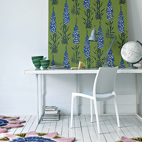 Green feature board | Adding colour to a home office | Decorating with colour | PHOTO GALLERY | Housetohome