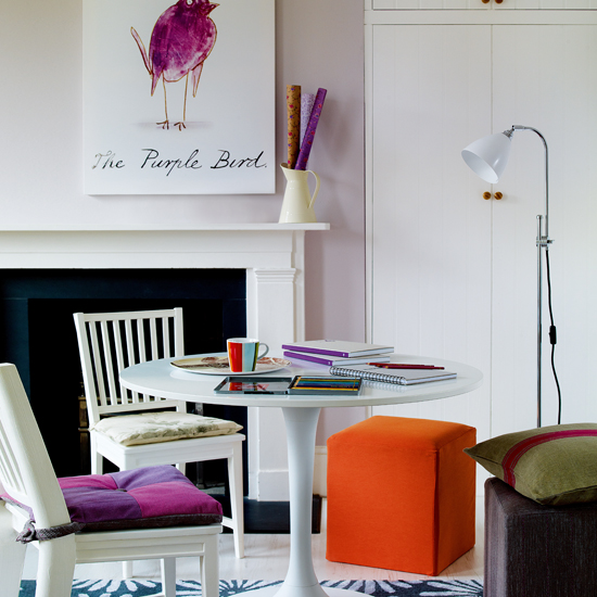 Light lilac office room | Adding colour to a home office | Decorating with colour | PHOTO GALLERY | Housetohome