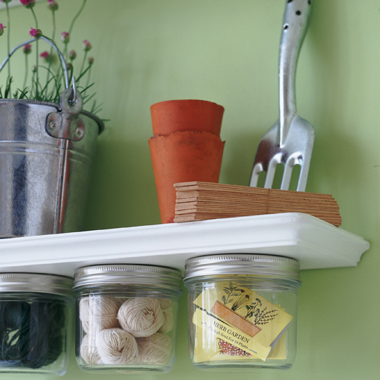 Recycled storage jars Recycled storage jars | country style utility rooms | utility room ideas | laundry room ideas | housetohome