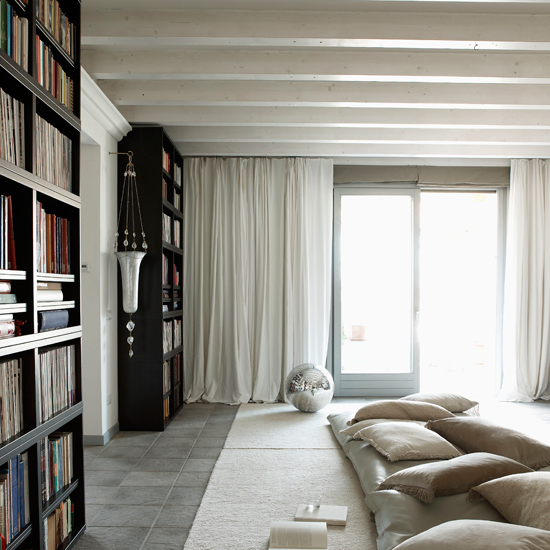 Living room window | Slick attic apartment house tour