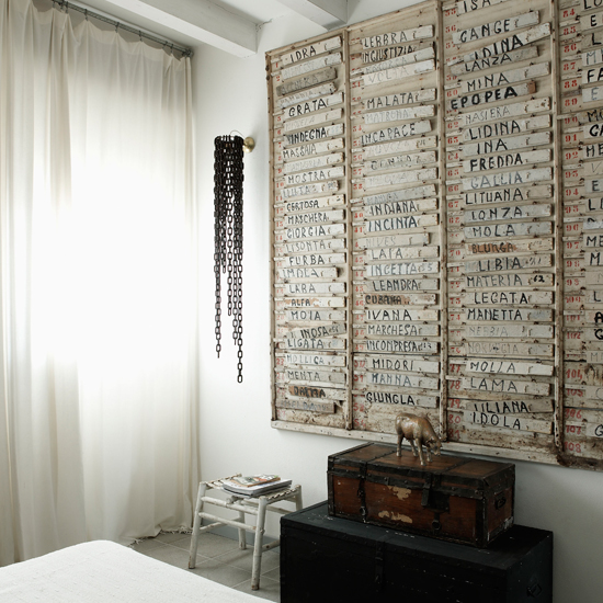 Bedroom storage | Slick attic apartment house tour