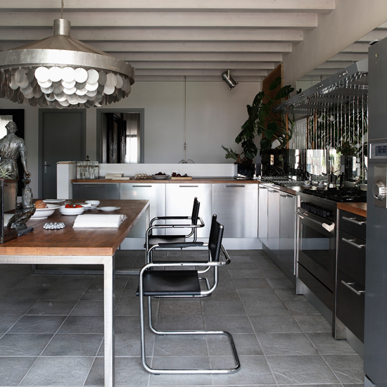 Kitchen | Slick attic apartment house tour
