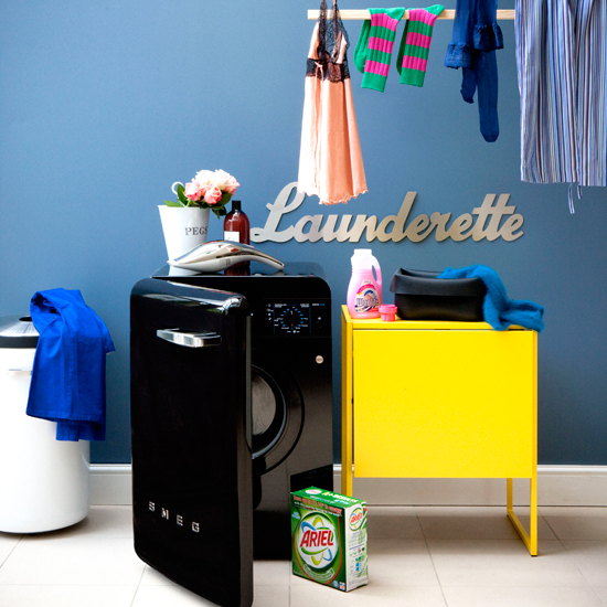 Bright launderette Bright launderette | modern utility room ideas | utility room decorating ideas | laundry room ideas | housetohome