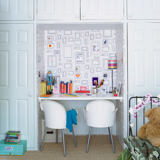 Set aside a study area | 10 kids bedroom ideas | Kids bedroom decorating ideas | PHOTO GALLERY