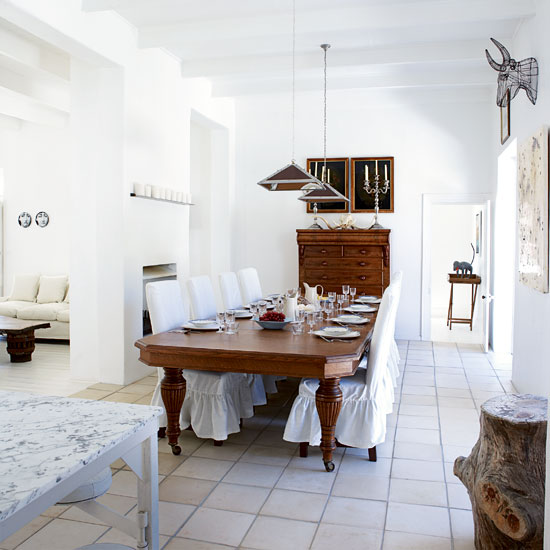 Dining room | Cool converted farmhouse house tour